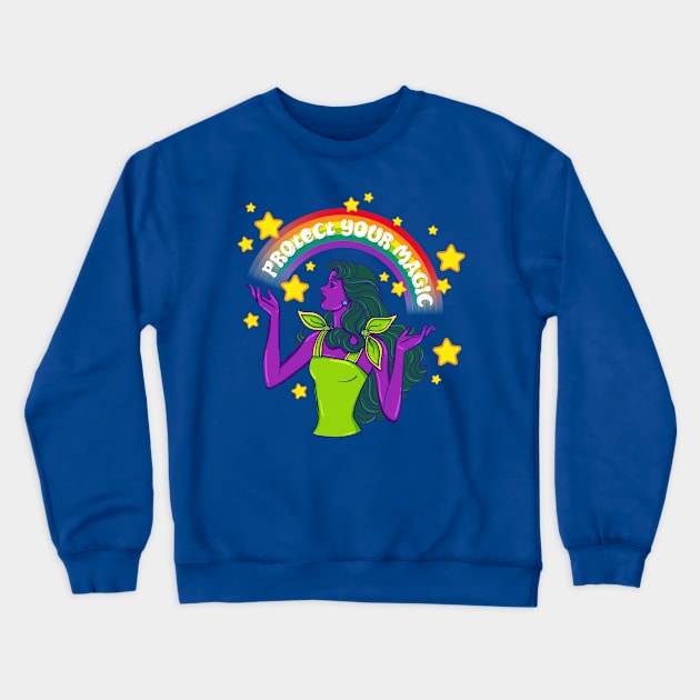 Protect Your Magic Crewneck Sweatshirt by NeaandTheBeard